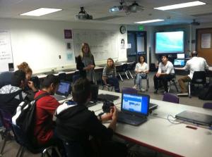 South High Digital Media Club learns about Twitter